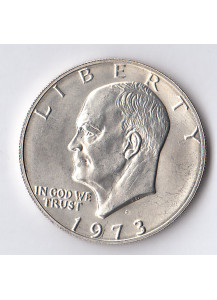 1973 - 1 Dollaro Argento Stati Uniti "Eisenhower" Zecca S San Francisco Fdc